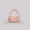Polyester PU Square Suitcase Bag with Mobile Phone Pocket - Pink
