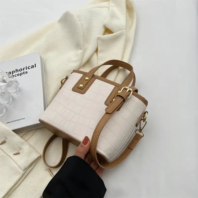Polyester Strap Accessories with Multiple Color and Ornament Options - White Khaki
