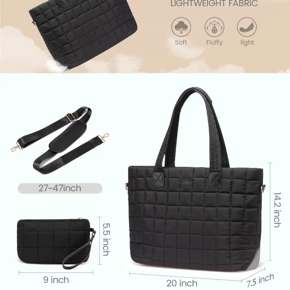 Polyester Suitcase with Slit Pocket in Black White or Khaki