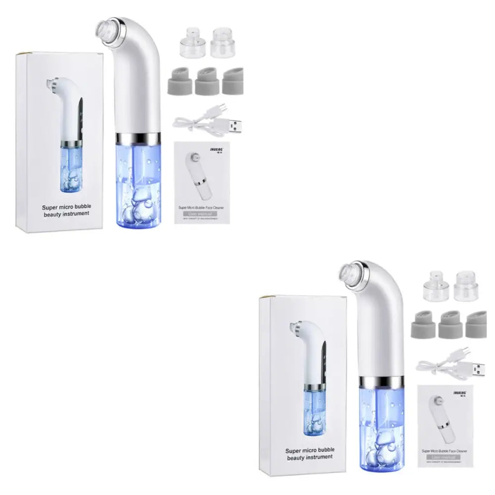 Pore Cleaner with Adjustable Suction and Three Replaceable Probes White 2PC