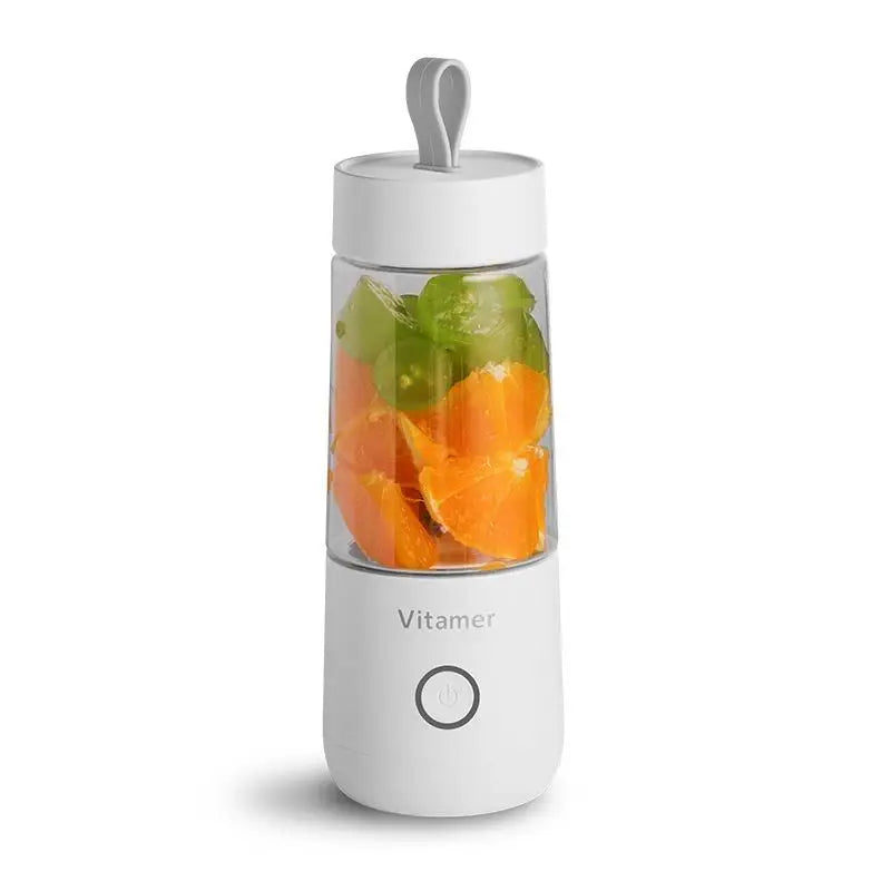 Portable Blender and Juicer Bottle with High Speed Motor White