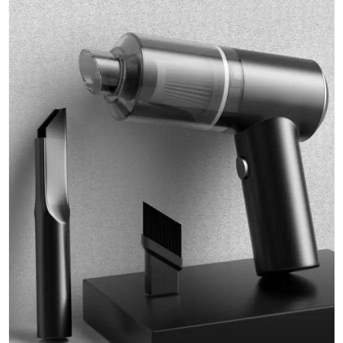 Portable Lithium Battery Car Vacuum Cleaner A black / Wireless