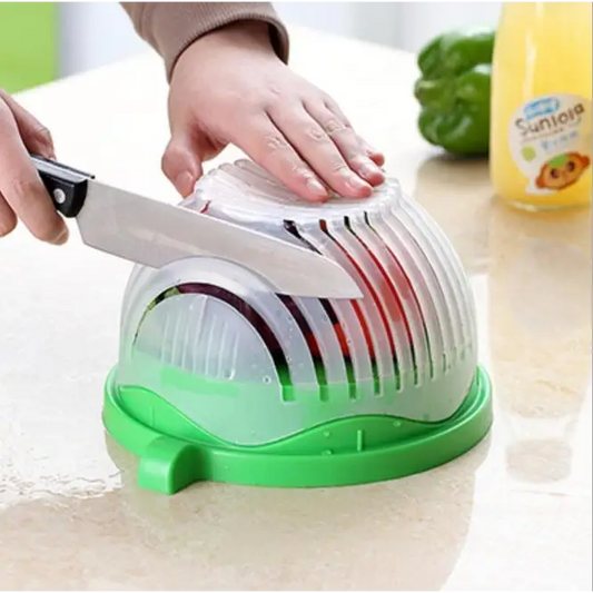 Portable Ultra Light Salad Cutter Bowl with Heat Collecting Filter