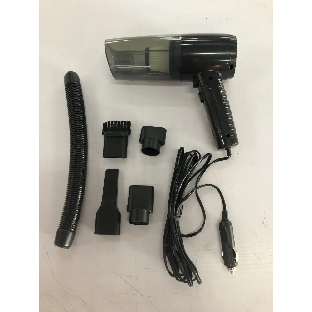 Portable Vacuum Cleaner for Home and Car with Five Accessories Black