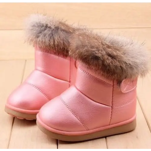 PowderPlush Snow Boots - Pink / 13 cm