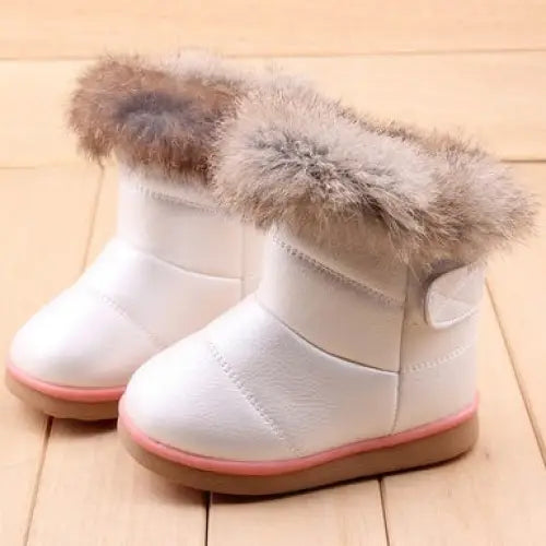 PowderPlush Snow Boots - White / 13.5 cm