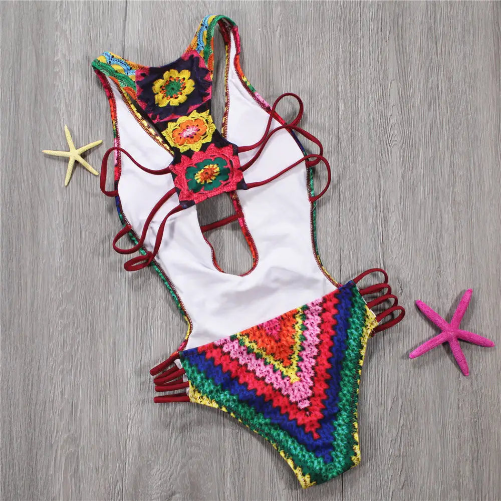 Printed Bikini Women’s One Piece Swimsuit