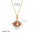 Prismatic Gem Clavicle Charm Necklace - White Color With Red Outsole
