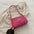 PU Leather Bow Accent Handbag in Multiple Colors - Rose Pink / 24X14X5