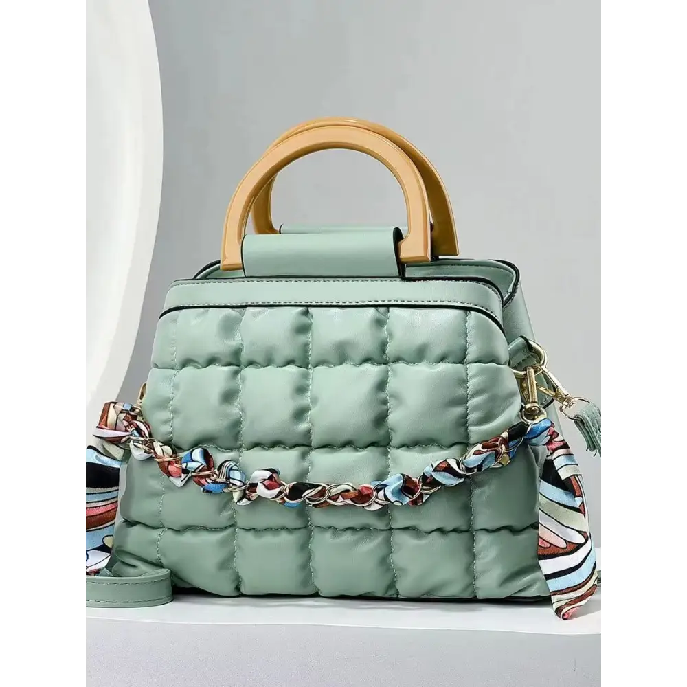 PU Leather Bucket Suitcase Bag with Internal Zipper and Multiple Colors