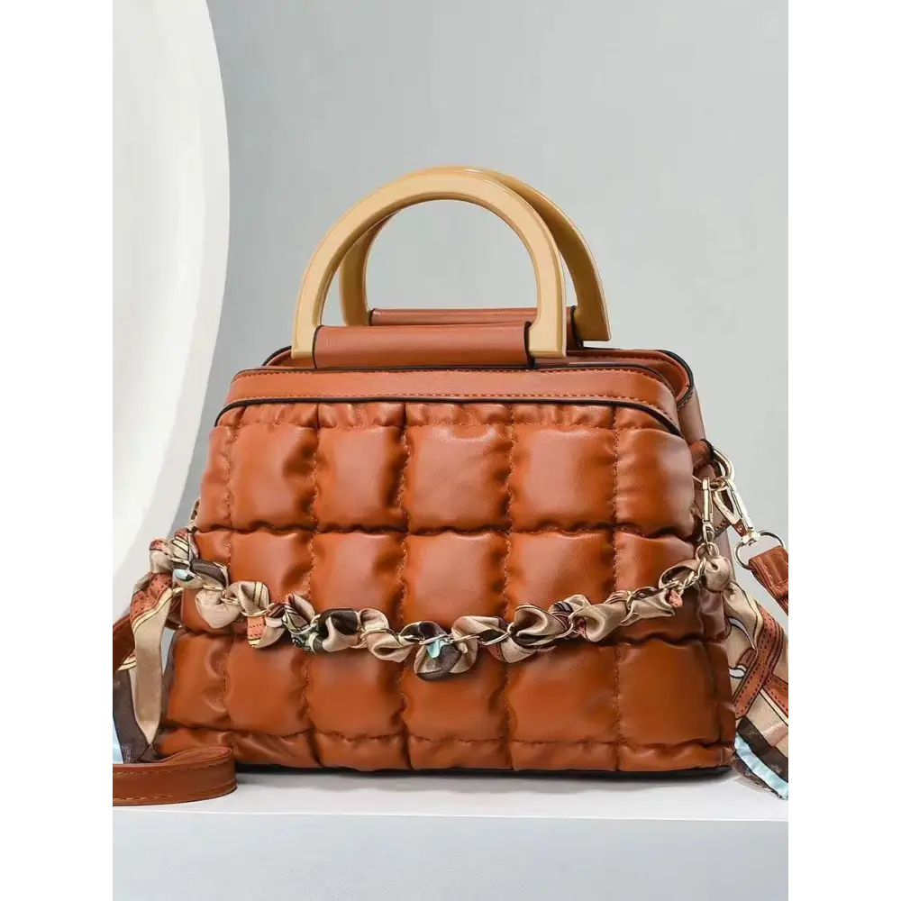 PU Leather Bucket Suitcase Bag with Internal Zipper and Multiple Colors