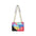 PU Leather Crossbody Bag with Chain and Outer Pocket 20x14x7 cm - Black
