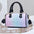 PU Leather Fashion Suitcase Style Women’s Handbag in Multiple Colors - Black / Length 24 Width 12 Height 15cm