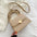 PU Leather Horizontal Square Bag with Sandwich Pockets and Zipper Compartment - Khaki