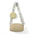 PU Leather Horizontal Square Suitcase Bag with Internal Zipper Pocket - Green