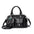 PU Leather Multi-Pocket Handbag in Multiple Colors - Black