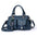 PU Leather Multi-Pocket Handbag in Multiple Colors - Blue