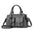 PU Leather Multi-Pocket Handbag in Multiple Colors - Dark Gray