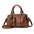 PU Leather Multi-Pocket Handbag in Multiple Colors - Khaki 2
