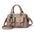 PU Leather Multi-Pocket Handbag in Multiple Colors - Khaki