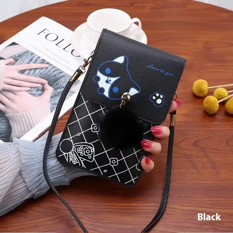 PU Leather Suitcase with Customizable Color Options - Black