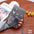 PU Leather Suitcase with Customizable Color Options - Dark Gray