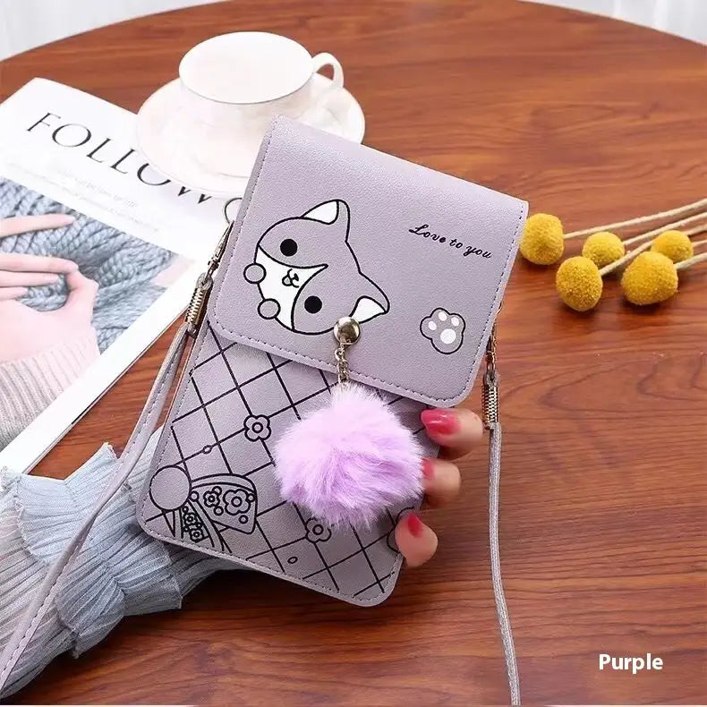 PU Leather Suitcase with Customizable Color Options - Light Purple