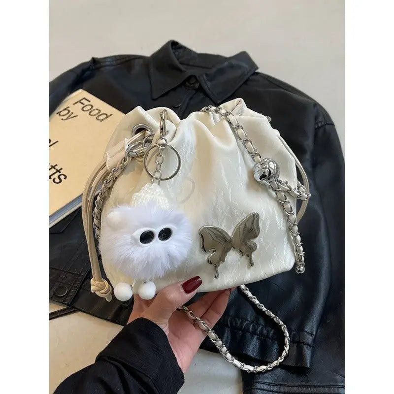 PU Lined Travel Pouch with White Wizard Pendant in Multiple Colors