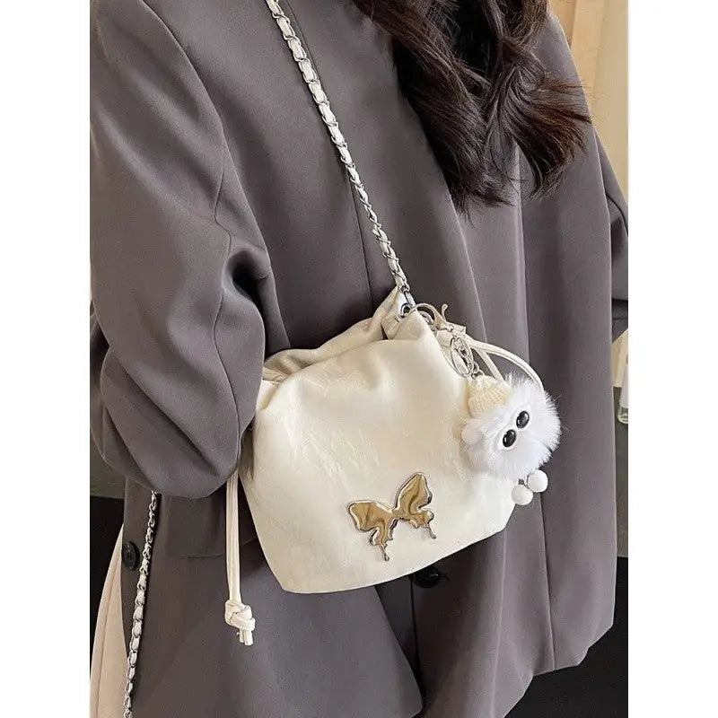 PU Lined Travel Pouch with White Wizard Pendant in Multiple Colors