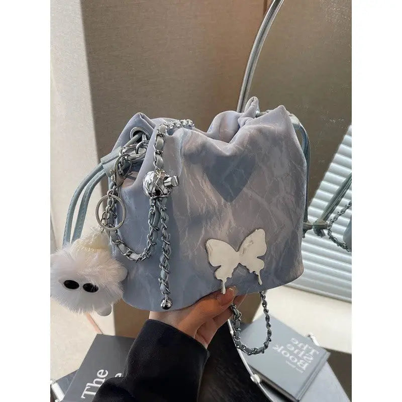 PU Lined Travel Pouch with White Wizard Pendant in Multiple Colors