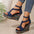 PU Scaffold Fish Mouth Shoes in Multiple Colors and Sizes - Dark Blue / 35