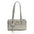 PU Shoulder Bag with Pendant and Sandwich Pocket in Multiple Colors - Gray With Pendant / 32x9x16