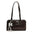 PU Shoulder Bag with Pendant and Sandwich Pocket in Multiple Colors - Brown With Pendant / 32x9x16