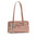 PU Shoulder Bag with Pendant and Sandwich Pocket in Multiple Colors - Pink With Pendant / 32x9x16
