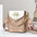 PU Square Suitcase for Women in Multiple Colors with Polyester Lining - Khaki