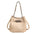 PU Suitcase Bucket Bag with Multiple Compartments and Zipper Closure - White