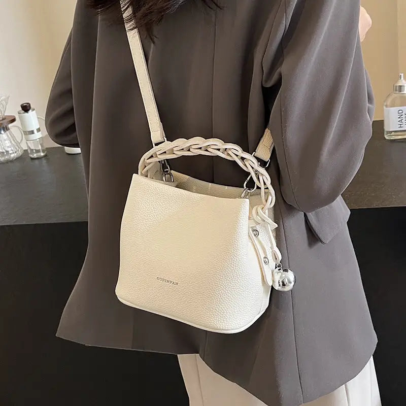PU Suitcase Bucket Packing Bag with Polyester Lining in Multiple Colors