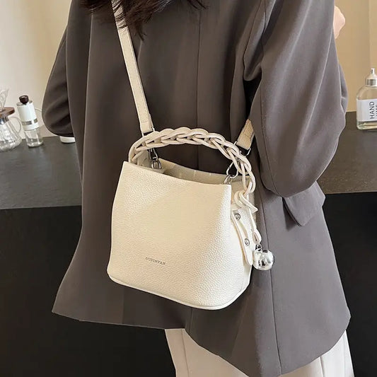 PU Suitcase Bucket Packing Bag with Polyester Lining in Multiple Colors