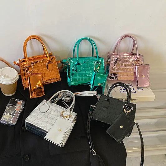 PU Suitcase Horizontal Square Packing Bag in Multiple Colors
