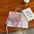PU Suitcase Horizontal Square Packing Bag in Multiple Colors - Pink
