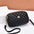 PU Suitcase Style Crossbody Bag for Women in Multiple Colors - Black