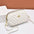 PU Suitcase Style Crossbody Bag for Women in Multiple Colors - White