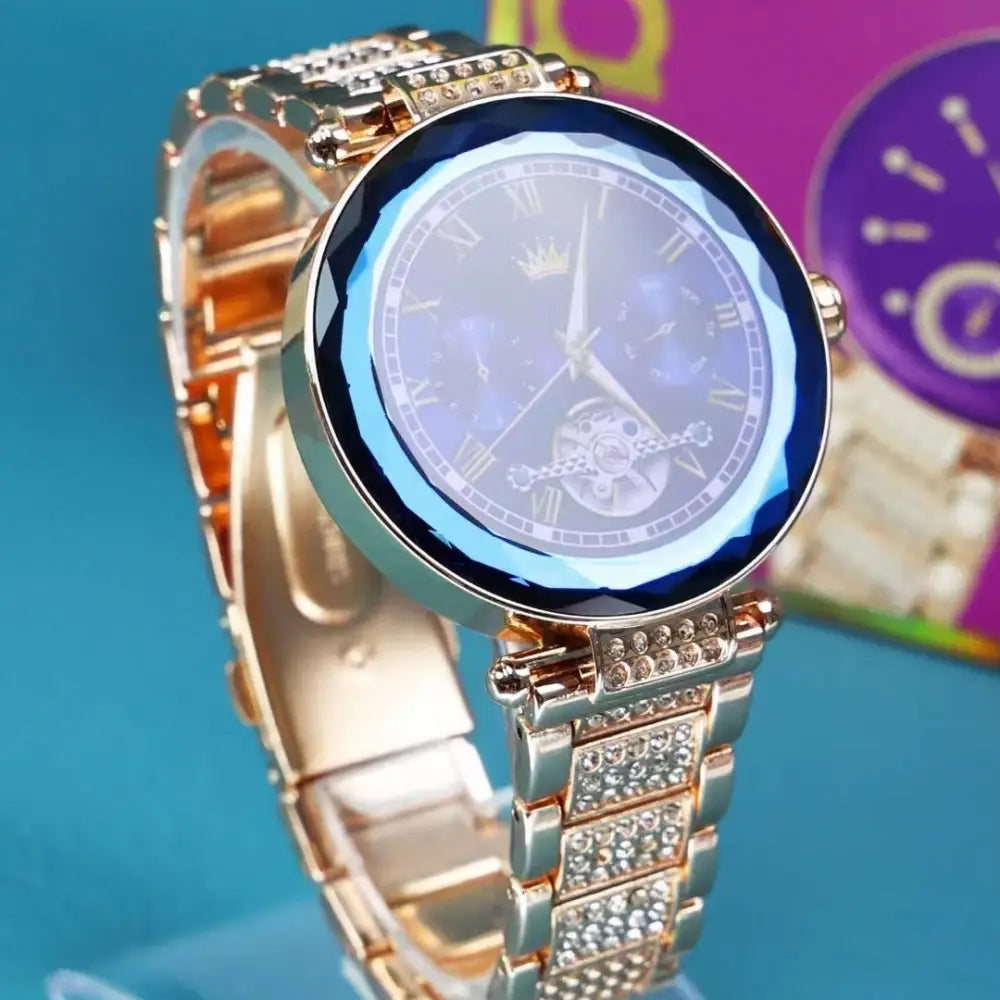 PulseTrack Womens Smart Sport Watch with Heart Rate and Fitness Tracking - Sapphire Blue