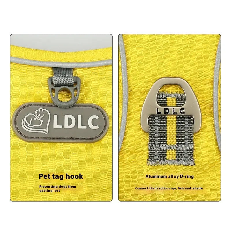 QS 076 Nylon Pet Chest Strap with Chain Ring and Rope Packing