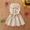 Radiant Sash Delight Dress - White / 90cm