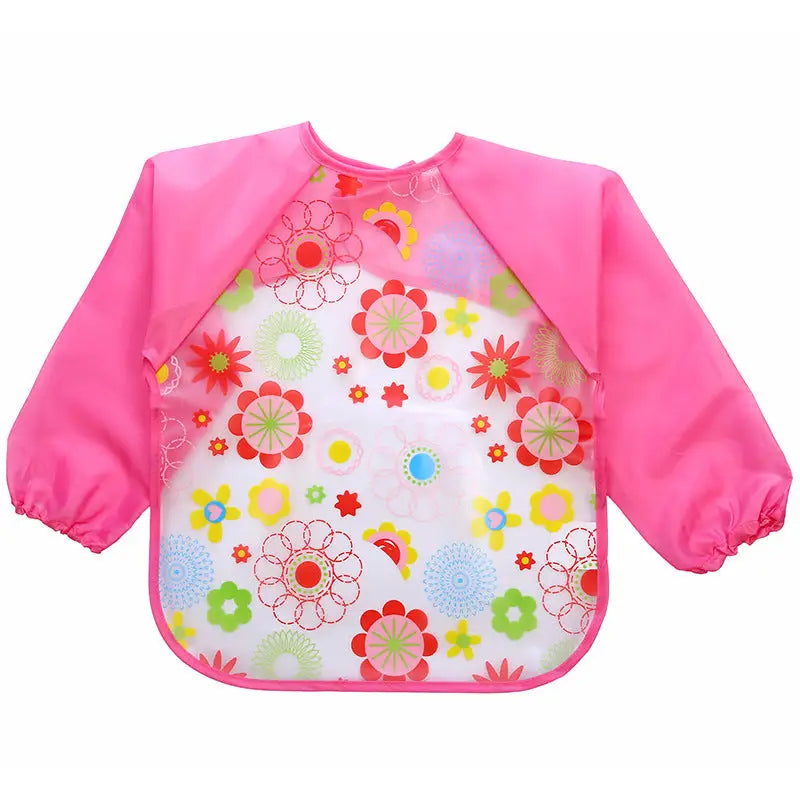 Rainy Day Artist: Kids Waterproof Art Apron - No 12 Red Little Flower
