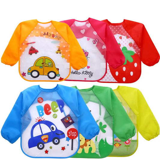 Rainy Day Artist: Kids Waterproof Art Apron - Random Pattern