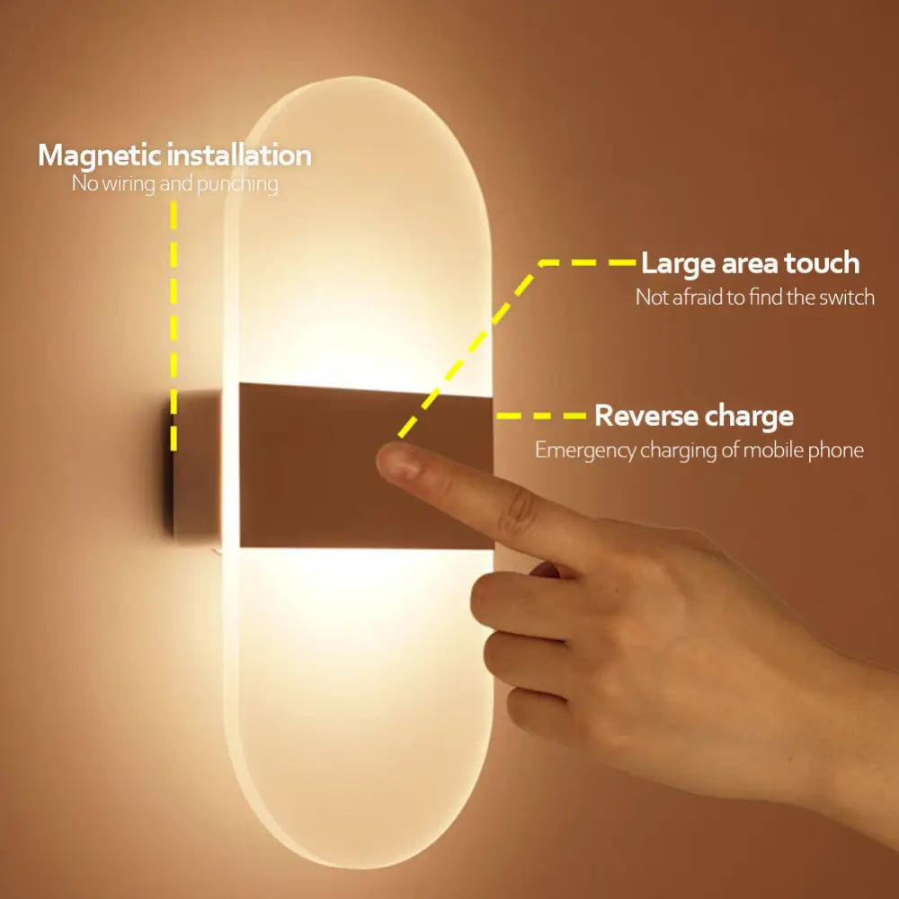 Rechargeable Under Cabinet Light with High Capacity 2000mAh Battery