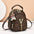 Retro Crossbody Backpack - Square Coffee