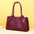 Retro European and American PU Shoulder Bag with Sandwich Pocket - Dark Purple